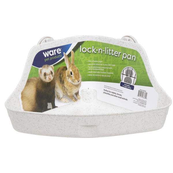 Ware Lock-N-Litter Pan for Small Animals, Color Varies