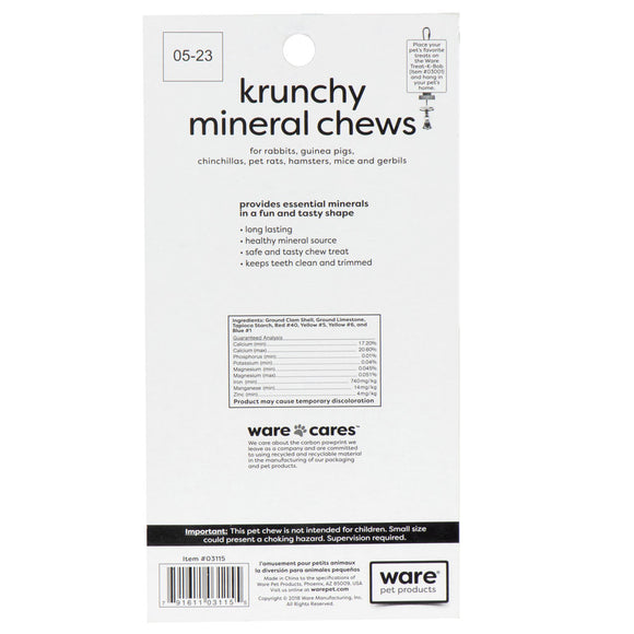 Ware Krunchy Mineral Chews for Small Animal