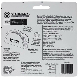 Starmark Treat Ringer Taco Dispenser Dog Toy Small Backside