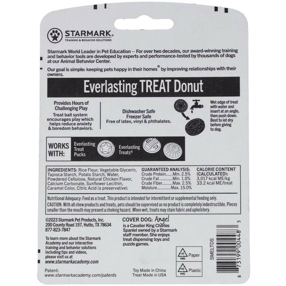 Starmark Everlasting Donut Treat Dog Toy, Small backside