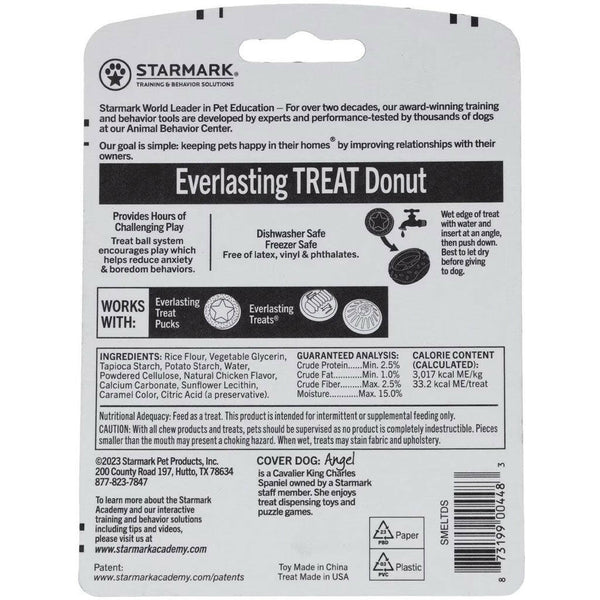 Starmark Everlasting Donut Treat Dog Toy, Small backside