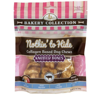 Ethical Nothin' to Hide Bakery Collection Knotted Bone Beef Dog Treat 3 count