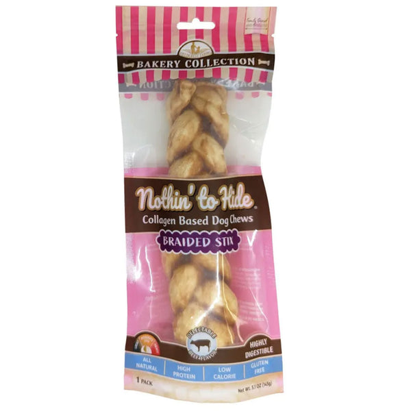 Ethical Nothin' to Hide Bakery Collection Braided Stix Beef Dog Treat 1 count