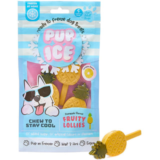 Ethical Pup Ice Fruity Lollies Ready to Freeze Dog Treats, 3-pack, Pineapple
