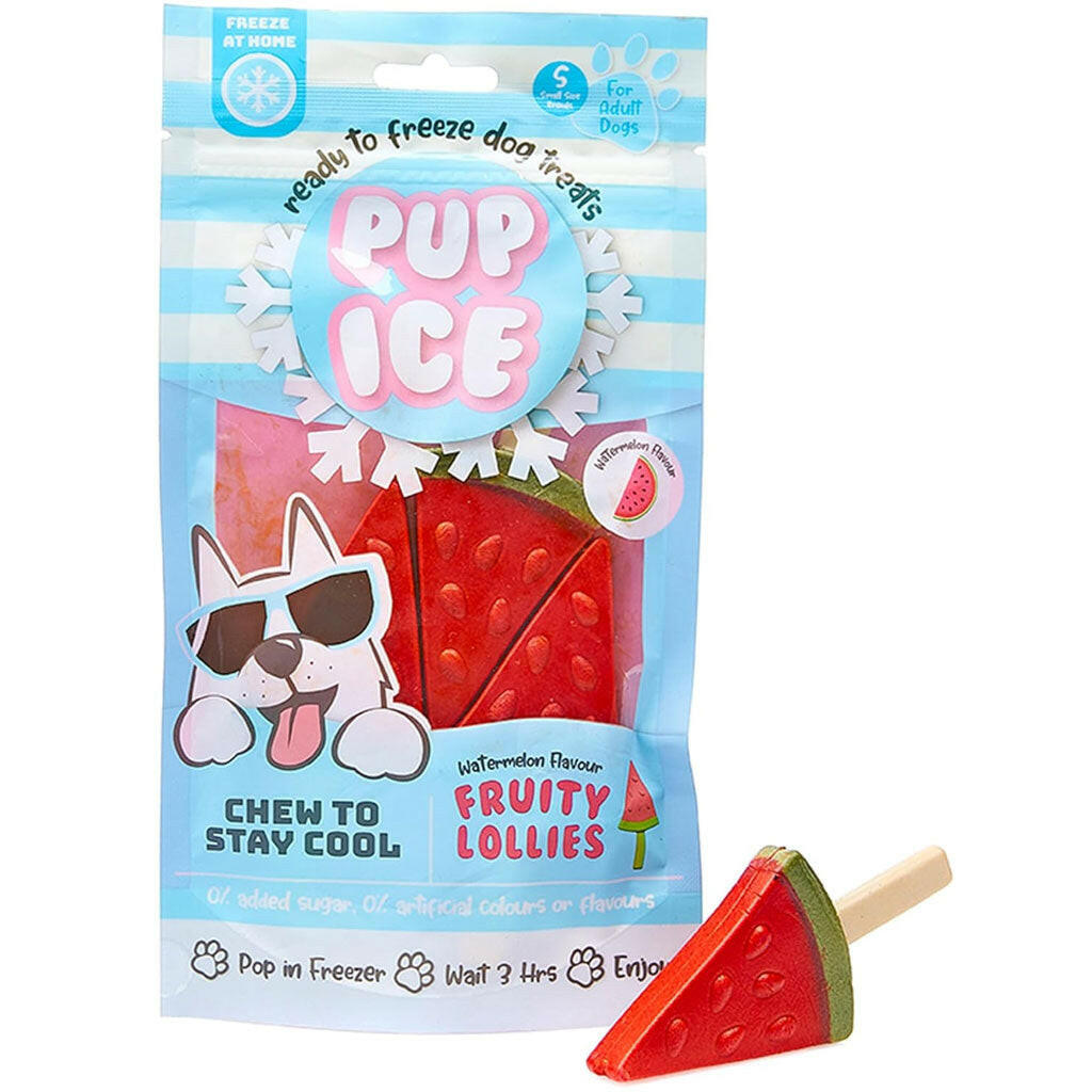 Ethical Pup Ice Fruity Lollies Ready to Freeze Dog Treats, 3-pack Watermelon