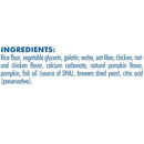 List of ingredients on a white background