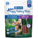 N-Bone Jumbo Puppy Teething Sticks Pumpkin Flavor Dog Treats, 7 count