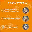 iPet PRO Blood Glucose Monitoring & Blood Glucose Test Strips for Dogs & Cats