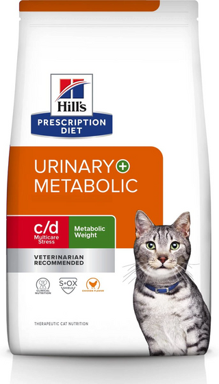 Hill's Prescription Diet c/d Multicare Stress + Metabolic, Urinary Stress + Weight Care Chicken Flavor Dry Cat Food