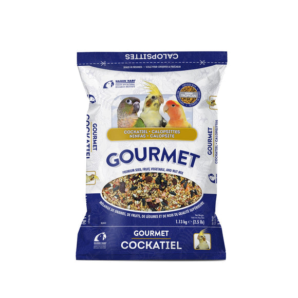 Hari Gourmet Premium Seed Mix for Cockatiels and Small Hookbills, 2.5-lb