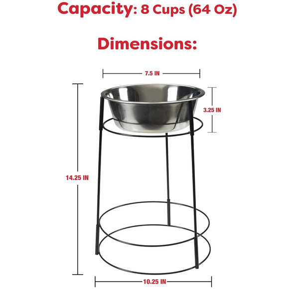 Ethical Pet Hi-Rise Single Diner 2-QT