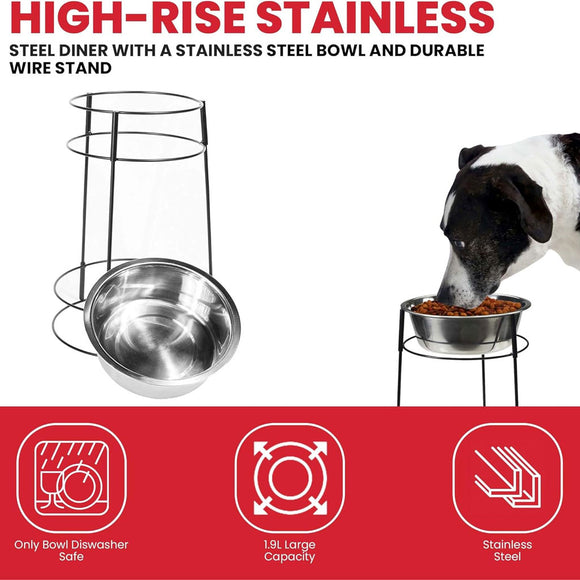 Ethical Pet Hi-Rise Single Diner 2-QT
