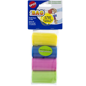 Spot In the Bag Refill Bags, Yellow, Pink, Green, Blue, 4-pack