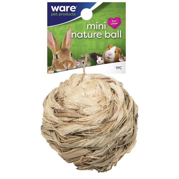 Ware Mini Nature Ball Chew Toy for Small Animal