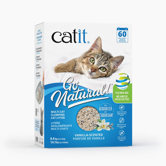 Catit Go Natural! Pea Husk Clumping Cat Litter