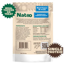 Nateo pet food package with text and graphics on a white background