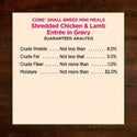 Wellness CORE Grain-Free Small Breed Mini Meals Shredded Chicken & Lamb in Gravy Wet Dog Food (3 oz x 12 pouches)