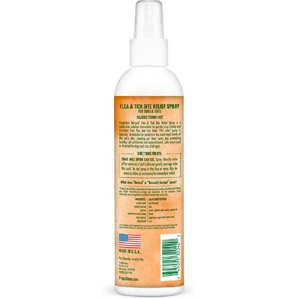 Tropiclean Natural Flea & Tick Bite Relief Spray (8 oz)