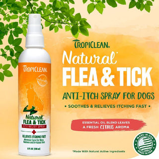 Tropiclean Natural Flea & Tick Bite Relief Spray (8 oz)