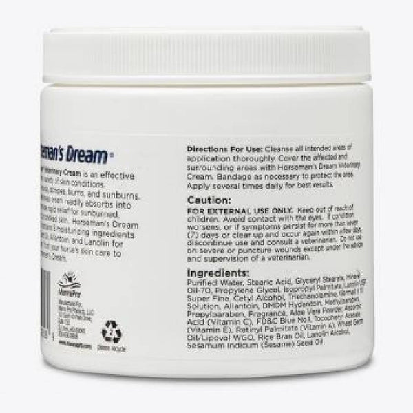 Horseman's Dream Rapid Relief Veterinary Cream with Aloe Vera (16 oz)