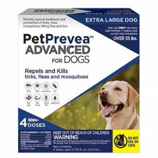 PetPrevea Advanced Topical Treatment for Dogs over 55 lbs (4 doses)