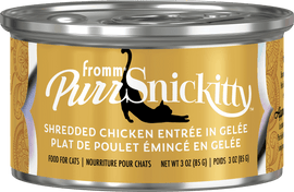 Fromm PurrSnickitty Shredded Chicken Entree in Gelee Cat Food, 3-oz, case of 12