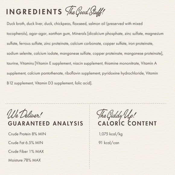 Ingredients list and nutritional information on a white background