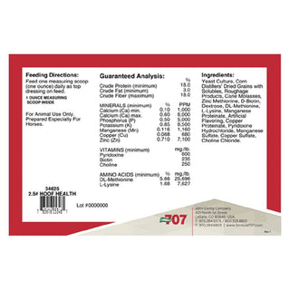 Formula 707 Hoof Health Refill Bag For Horse Supplement (20 lb, 320 Servings)