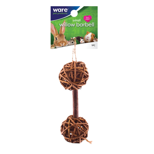 Ware Willow Barbell Toy for Small Animal, Small