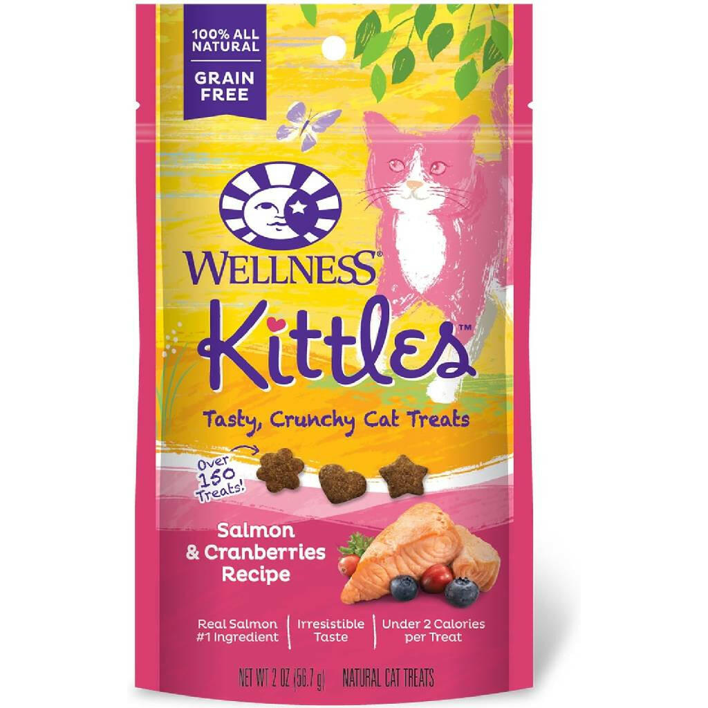 Wellness Kittles Salmon & Cranberries Recipe Crunchy Cat Treats (2 oz)