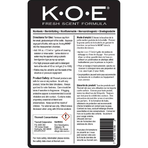 KOE Kennel Odor Eliminator Concentrate Fresh Scent (16 oz)