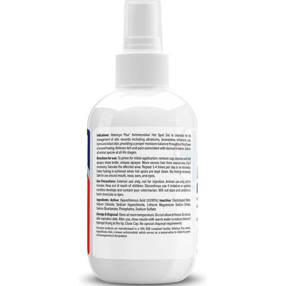 Vetericyn Plus Antimicrobial Hot Spot Spray For Dogs & Cats (3 oz)