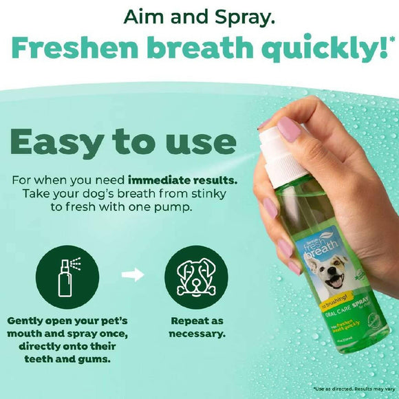 Tropiclean Oral Care Spray For Dogs (4 oz)