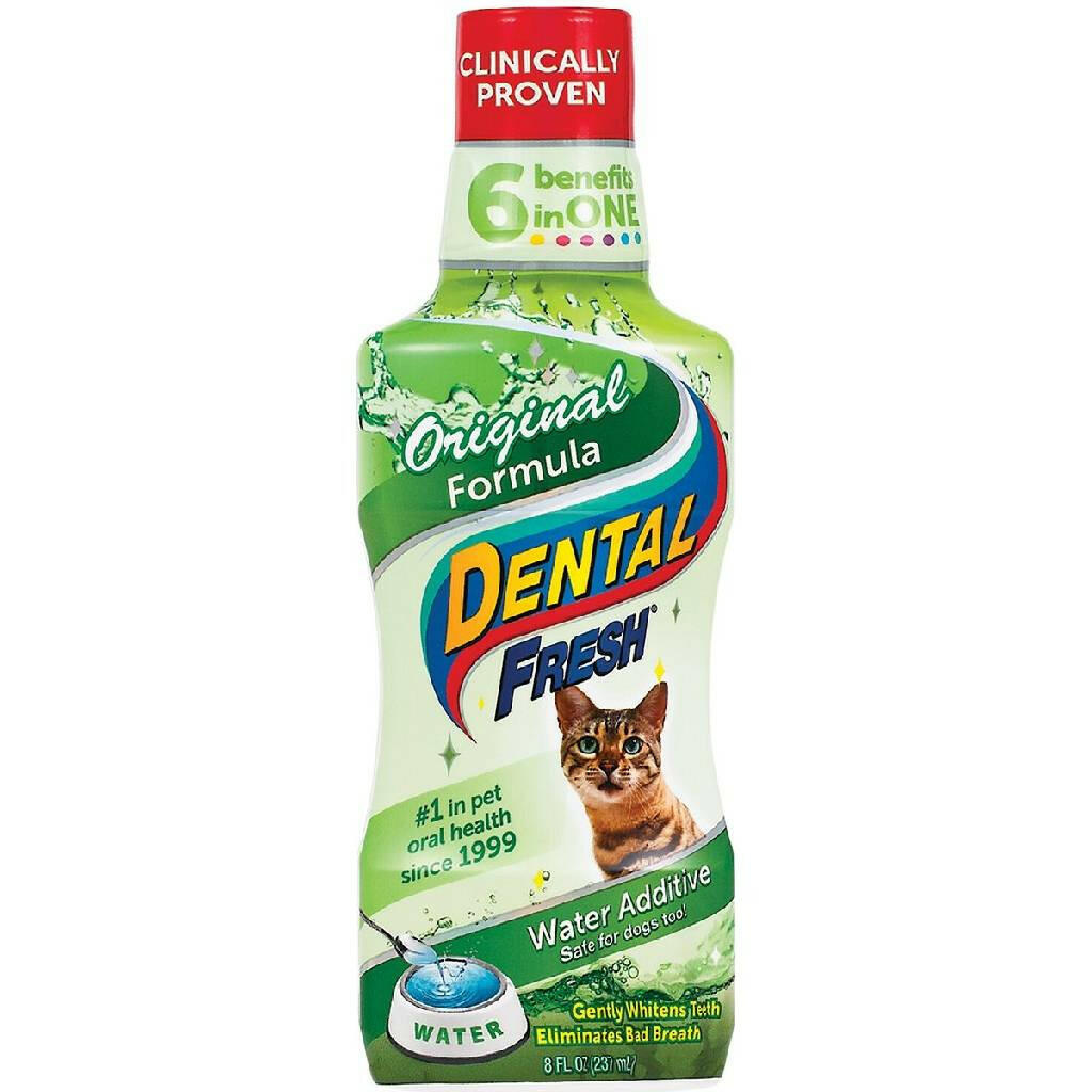 Dental Fresh Original Formula Water Additive for Cats (8 oz)