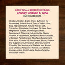 Wellness CORE Grain-Free Small Breed Mini Meals Chunky Chicken & Tuna in Gravy Wet Dog Food (3 oz x 12 pouches)