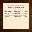 Wellness CORE Grain-Free Small Breed Mini Meals Chunky Chicken & Tuna in Gravy Wet Dog Food (3 oz x 12 pouches)