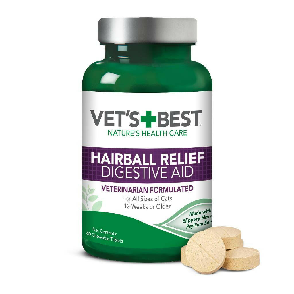 Vet's Best Hairball Relief Tabs For Cats (60 tablets)