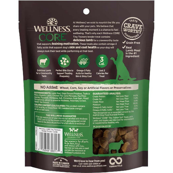 Wellness CORE Tiny Trainers Tender Grain Free Lamb & Apple Dog Treats (6 oz)