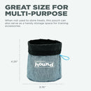 Outward Hound Tote Treat Training Pouch For Dog, Grey