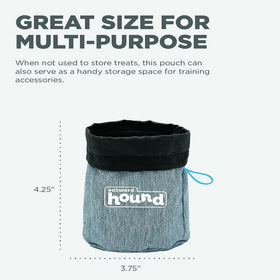 Outward Hound Tote Treat Training Pouch For Dog, Grey