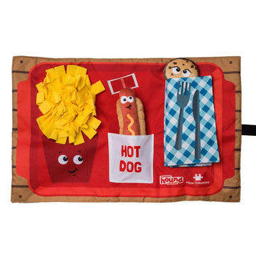 Outward Hound Activity Matz Fast Food Fun Game Plush Dog Puzzle Mat