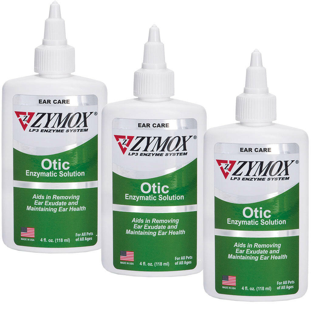 Zymox Otic Ear Treatment without Hydrocortisone Dog Ear Care.