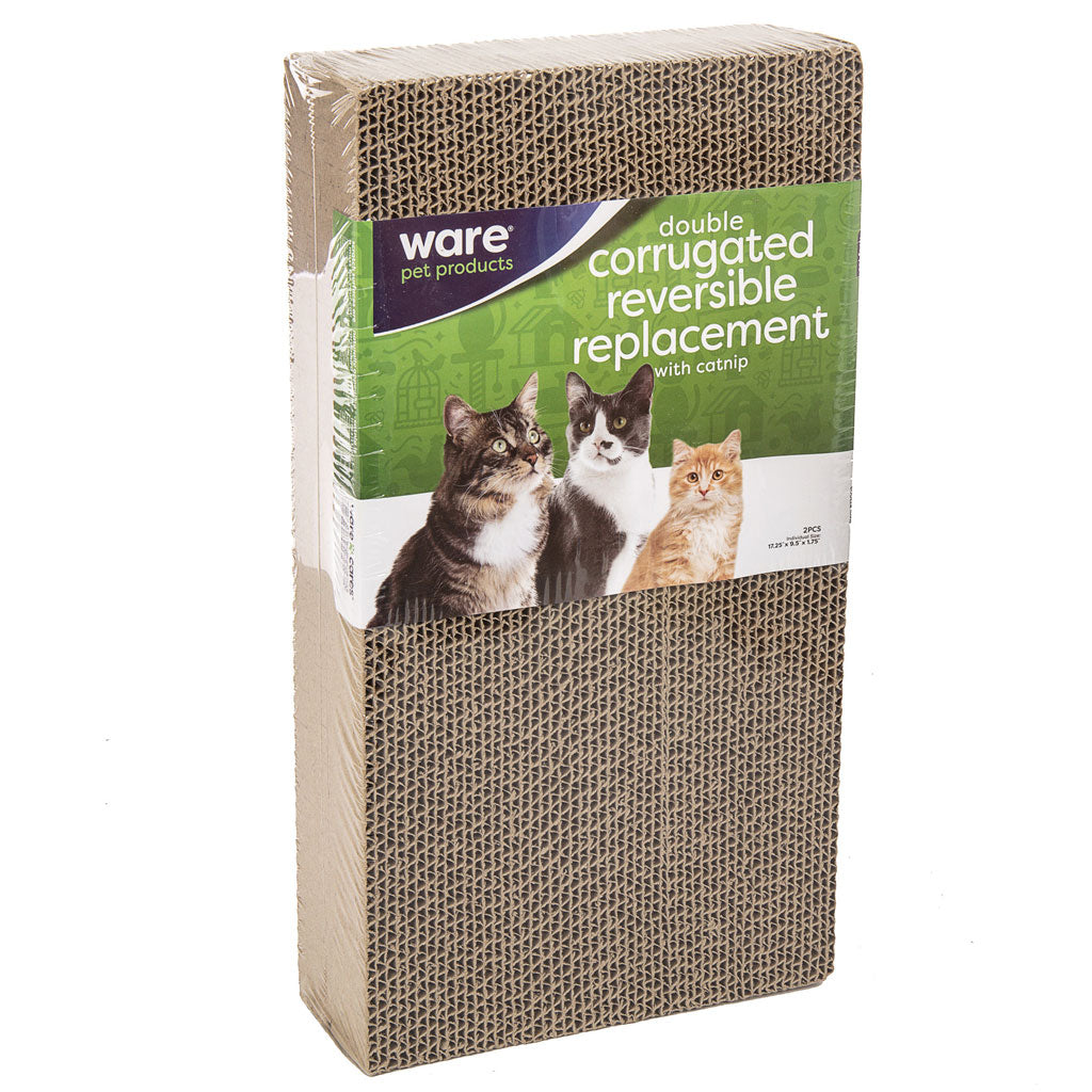 Ware Corrugated Double Reversible Replacement Scratcher with Catnip