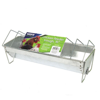 Ware Galvanized Trough Chicken Feeder, 16"