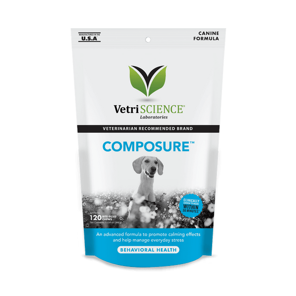 VetriScience Composure Chicken Liver Flavored Calming Supplement Soft Chews for Dogs 120 Soft Chews