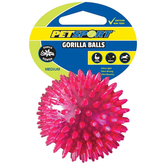Petsport USA Gorilla Spiky Ball Dog Toy - Assorted Colors - Dog Toys 4