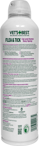 Vet's Best Flea & Tick Cat and Home Spray Cotton Spice Scent (14 oz)-6