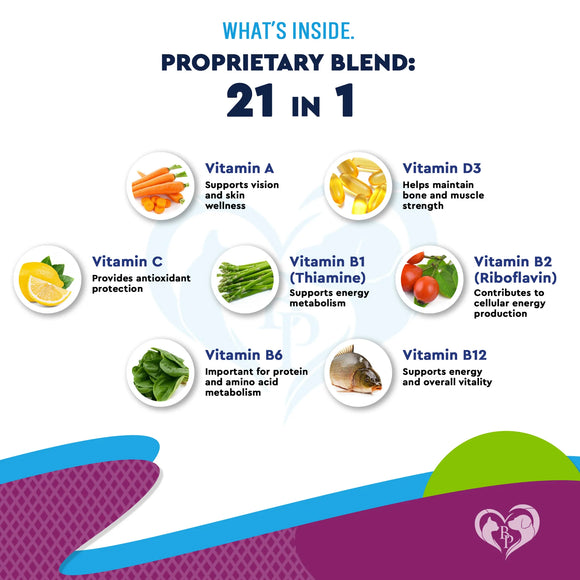 Beloved Pets 15-in-1 Multi Vitamin ABCD Complex for Dogs & Cats (2 oz)