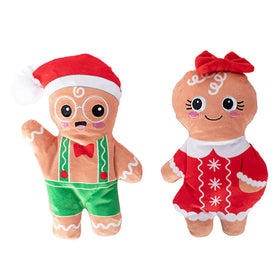 PetShop by Fringe Studio Here They Crumb Plush Dog Toy Set, 2-piece set