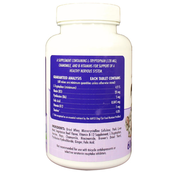 Proquiet contains l-tryptophan for dogs which is an essential amino acid.